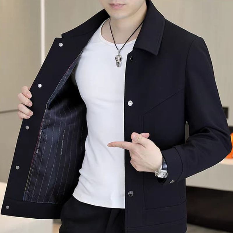 Jaket Kasual Hitam 4