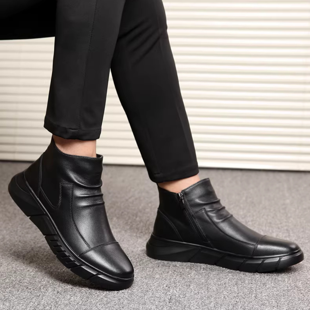 Sepatu Leather Klasik