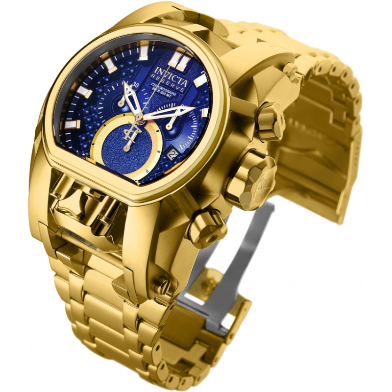 Jam Tangan Gold Blue Dial