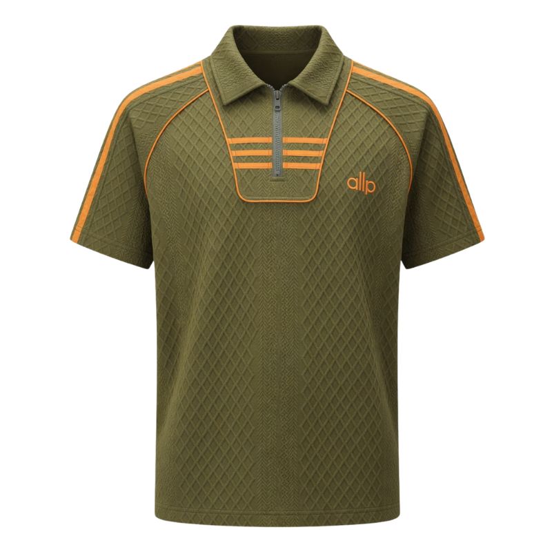 Kemeja Polo Zip Trendi