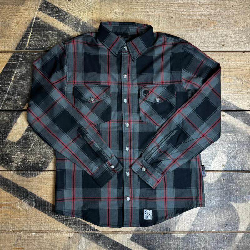 Kemeja Bikers Tebal Tartan