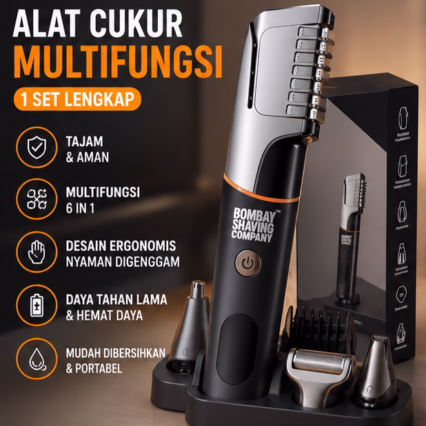 Full Set Alat Cukur Multifungsi