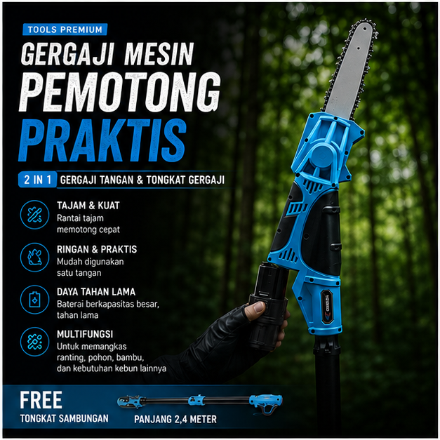 Gergaji Mesin Pemotong Praktis