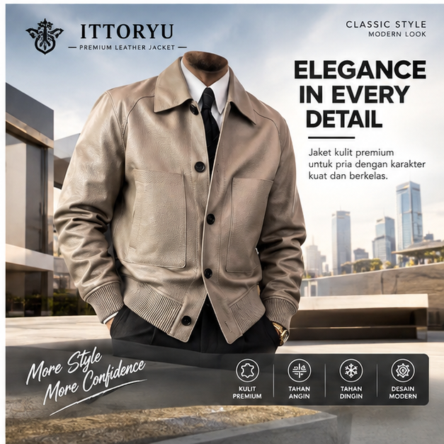Jaket Tebal Kulit Ittoryu