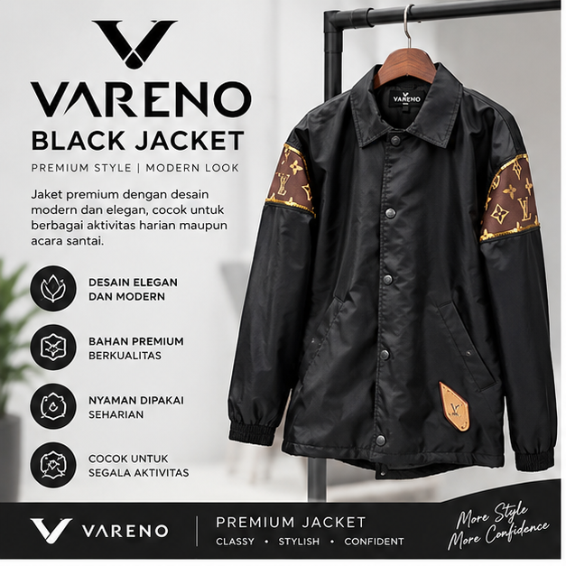 JAKET VARENO BLACK