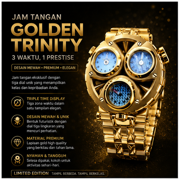 JAM TANGAN GOLDEN TRINITY