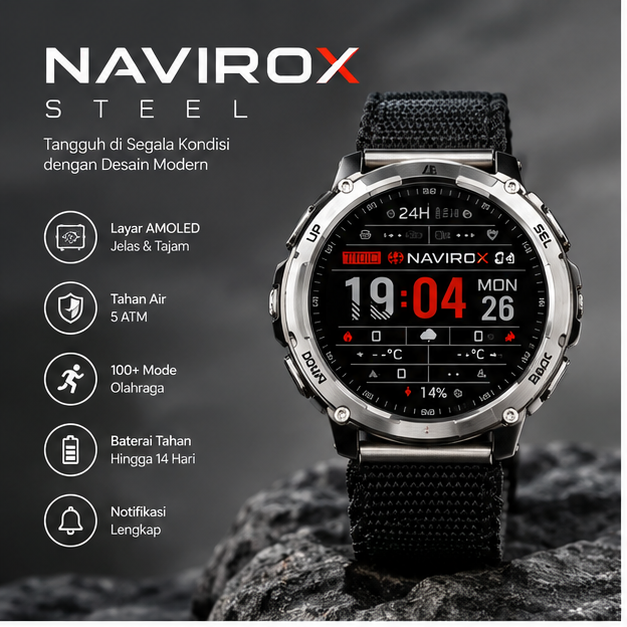 Jam Tangan Navirox Steel
