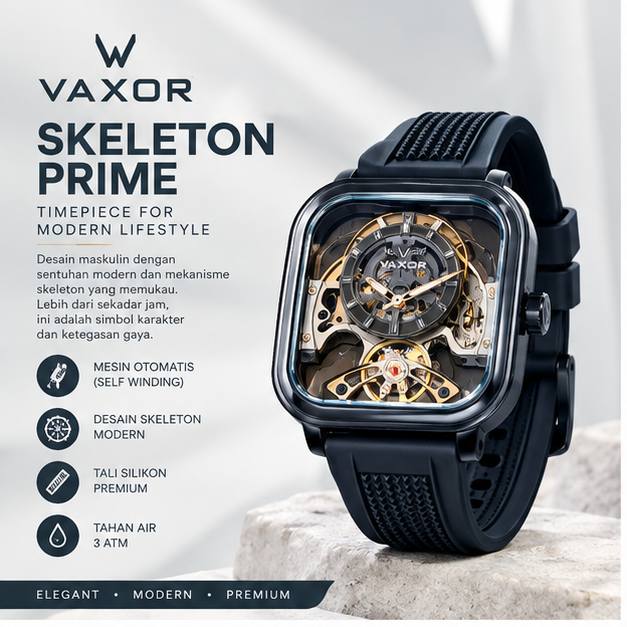 JAM TANGAN VAXOR SKELETON PRIME