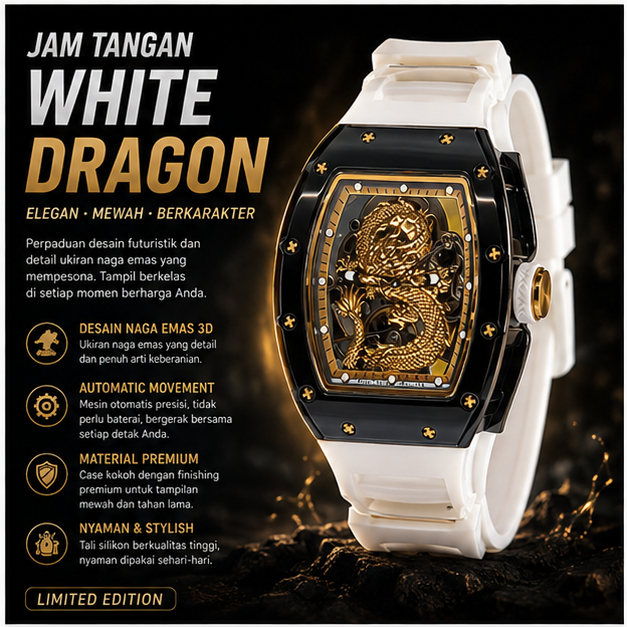 JAM TANGAN WHITE DRAGON