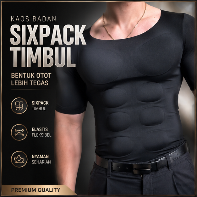 Kaos Badan Sixpack Timbul