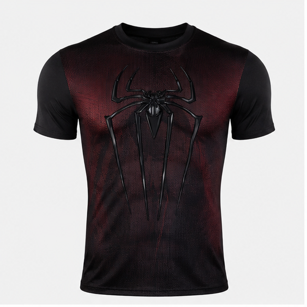 Kaos Black Spiderman 3D