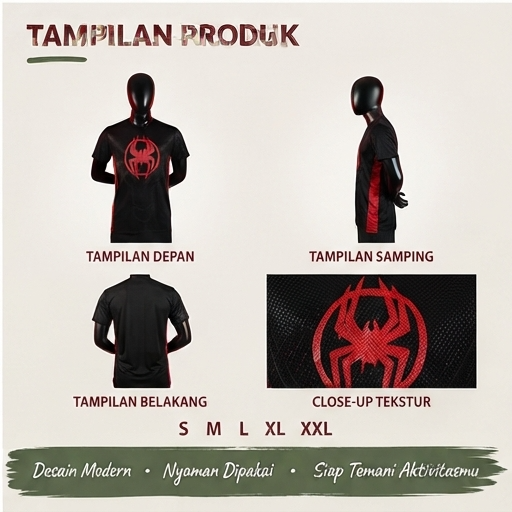 Kaos Kaizen Spider Red Tee - 2