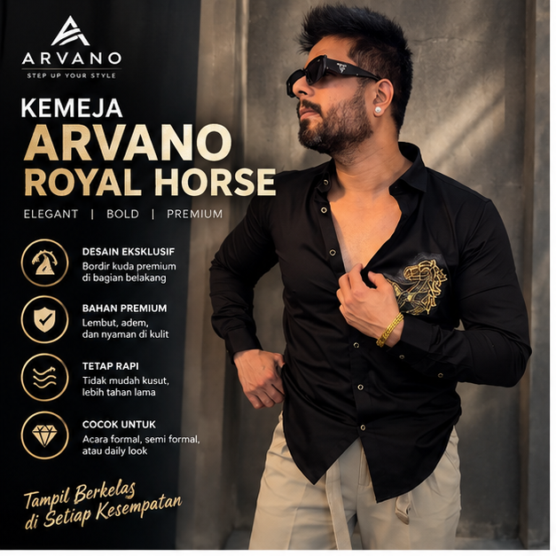 KEMEJA ARVANO ROYAL HORSE