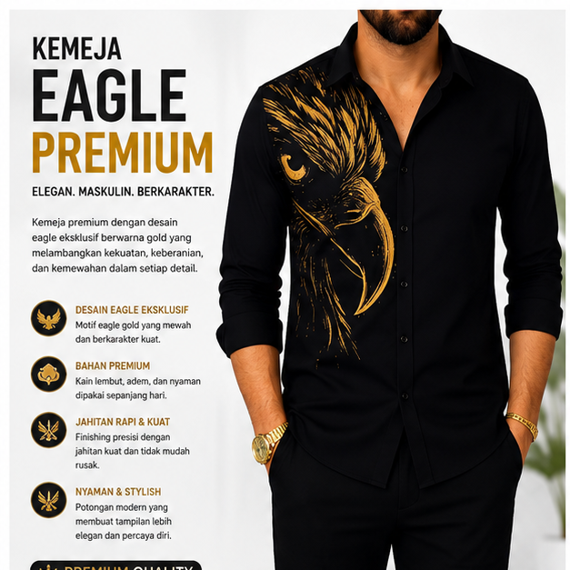 Kemeja Eagle Premium