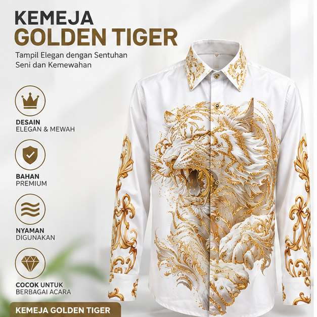 KEMEJA GOLDEN TIGER