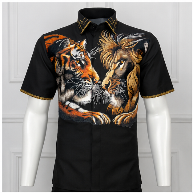 Kemeja Tiger Lion Elegan
