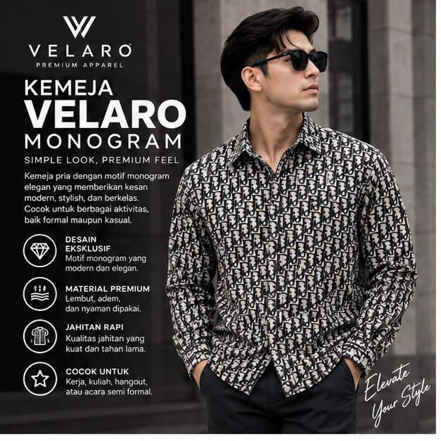 KEMEJA VELARO MONOGRAM