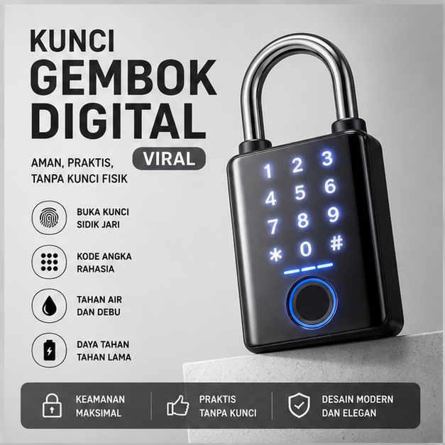Kunci Gembok Digital Viral