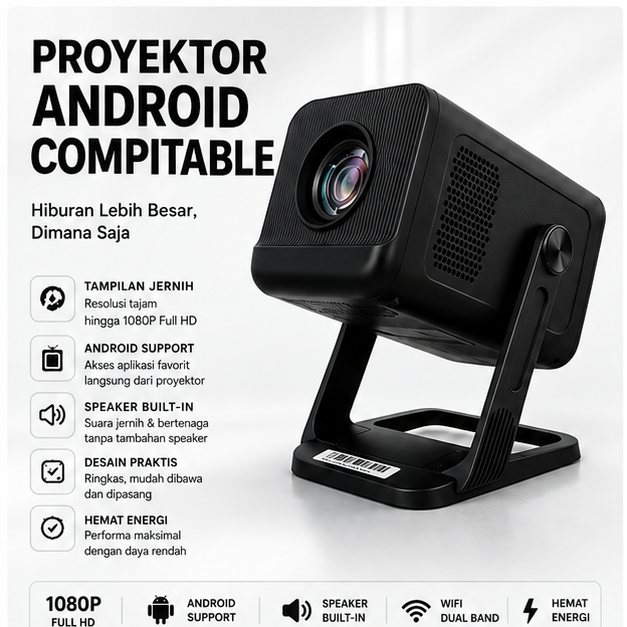PRODUK PROYEKTOR ANDROID COMPITABLE