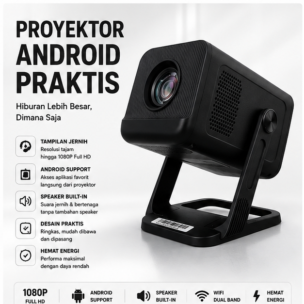 Proyektor Android Praktis