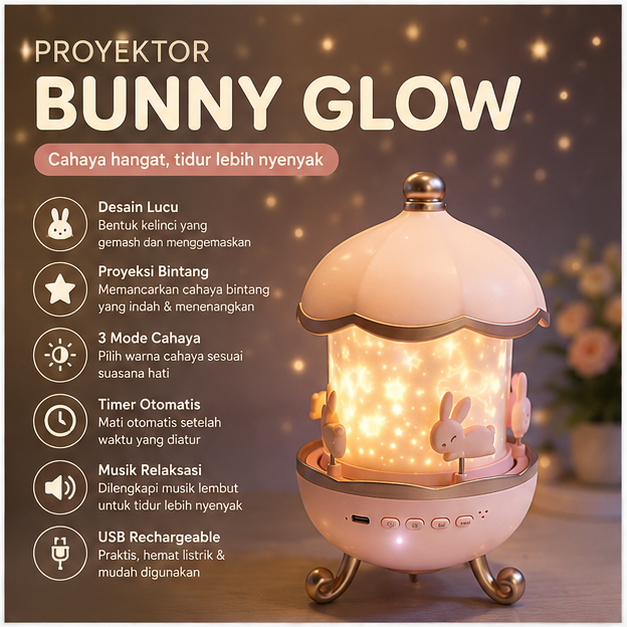 Proyektor Bunny Glow