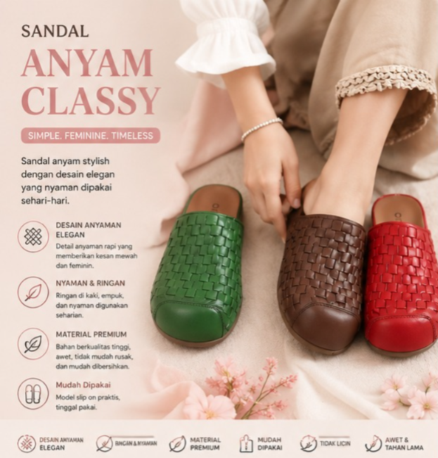 Sandal Anyam Classy