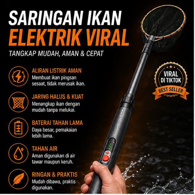 SARINGAN IKAN ELEKTRIK VIRAL