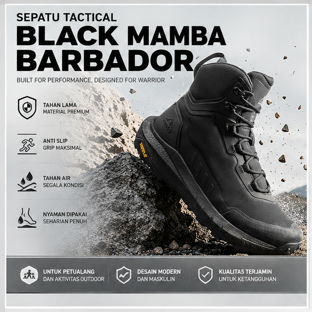 Sepatu Black Mamba Barbador