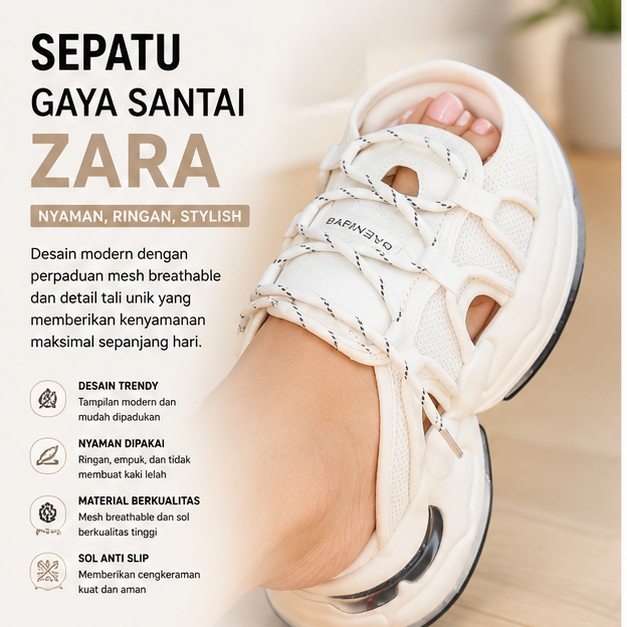 SEPATU GAYA SANTAI ZARA