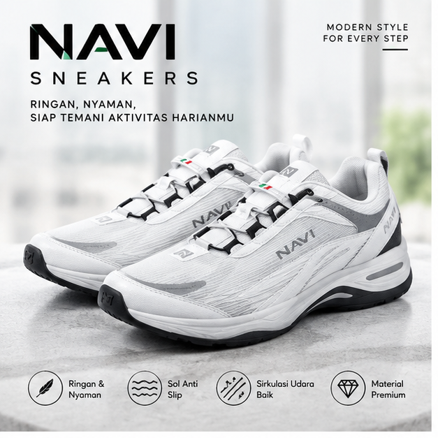 Sepatu Sneakers Navi