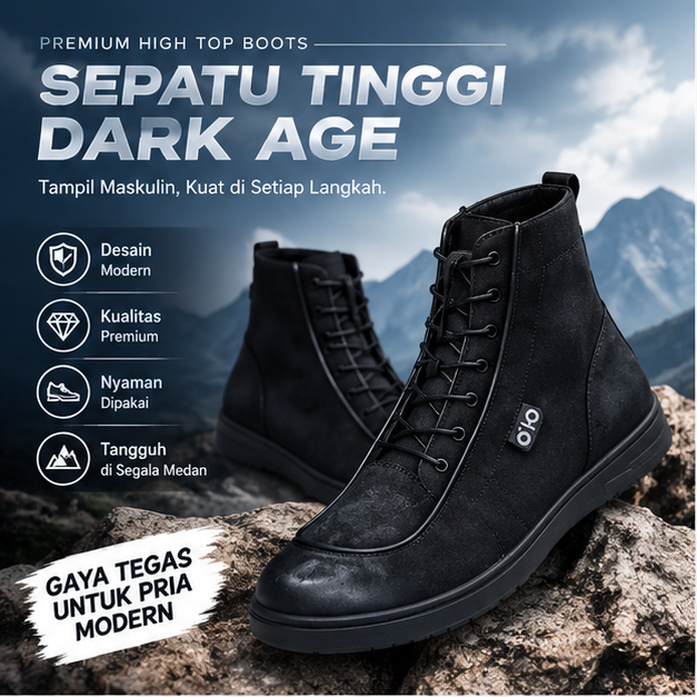 SEPATU TINGGI DARK AGE