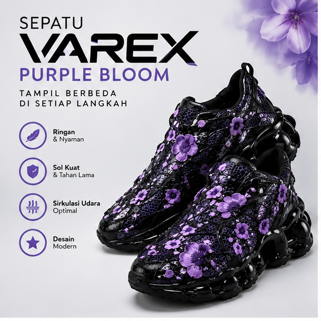 Sepatu Varex Purple Bloom