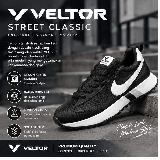 SEPATU VELTOR STREET CLASSIC