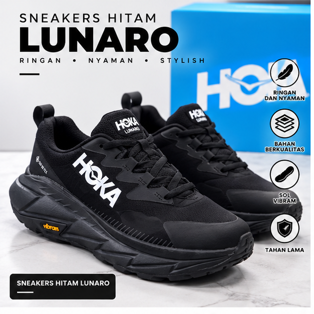 Sneakers Hitam Lunaro