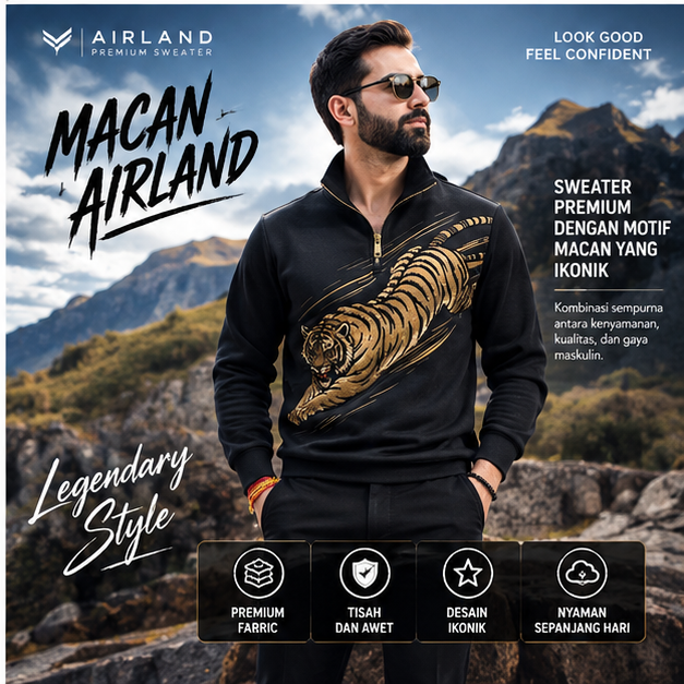 Switer Motif Macan Airland