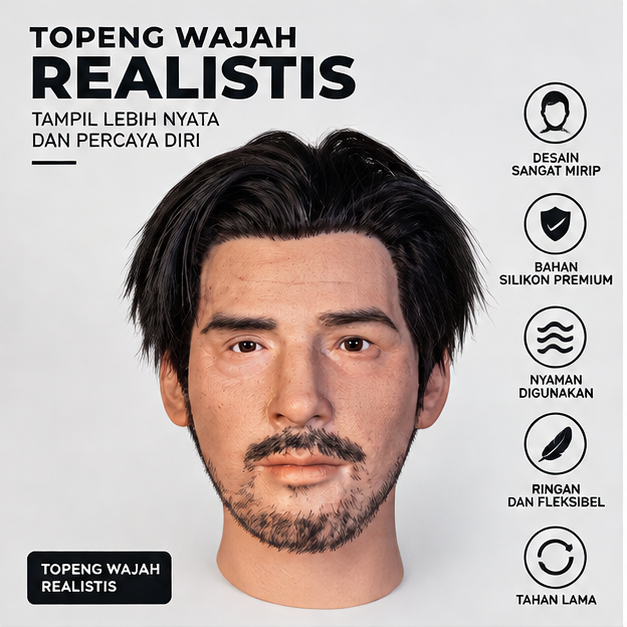 Topeng Wajah Realistis