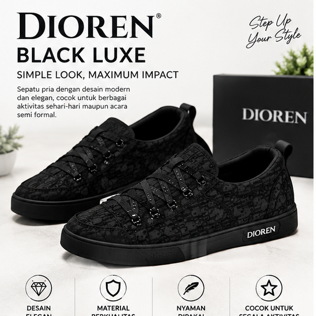 Sepatu Dioren Black Luxe